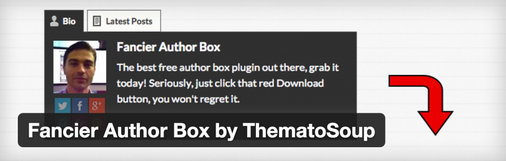 記事上にプロフィールを表示できるFancier Author Box設定方法