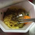 日清ラ王を使って「まぜそば風」に作ってみたら旨かった